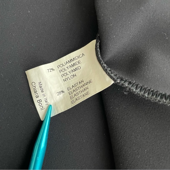 CHIARA BONI La Petite Robe Sleeveless Above-Knee Black Dress Women’s Size 16 - Picture 7 of 10